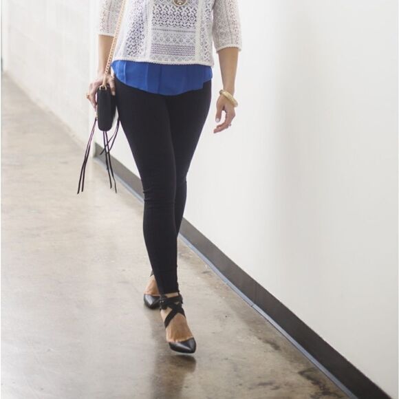 J. Crew Pixie Ponte Legging Low Rise Stretch Pant in Black - Picture 2 of 9